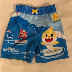 Baby Shark Blue Kids Swim Shorts